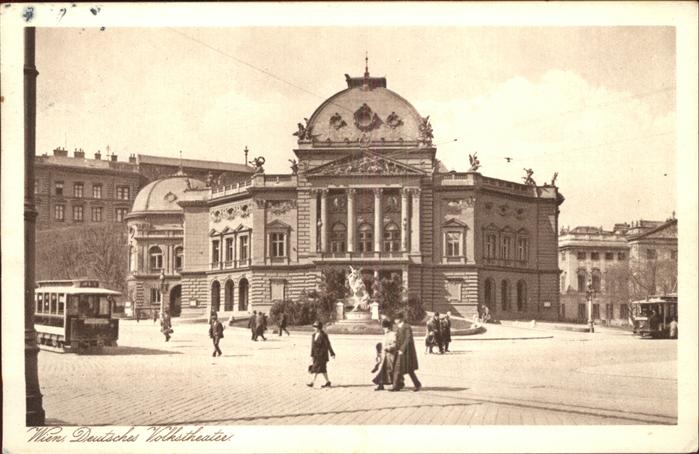 Theatergebaeude Wien Deutsches Volkstheater