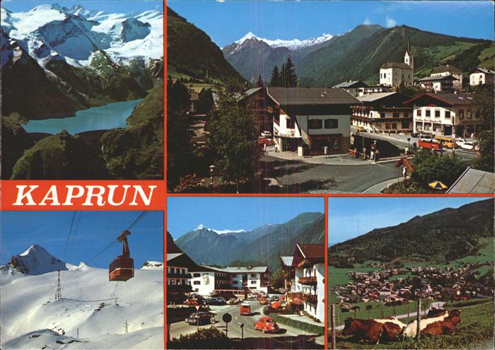 Seilbahn Kühe Kaprun Stausee Mooserboden