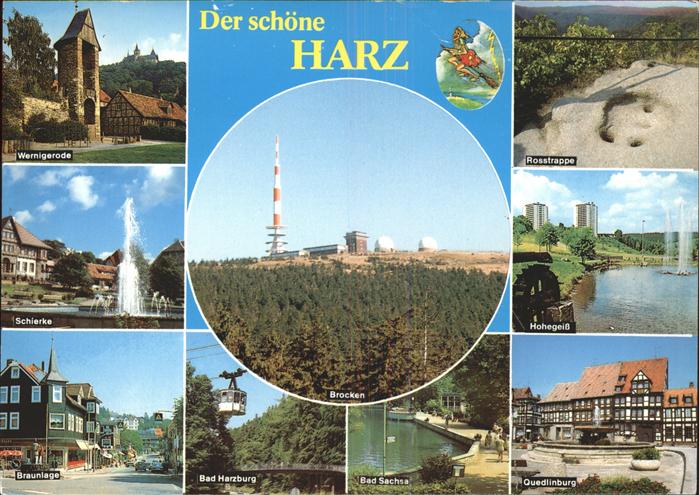 Seilbahn Fersehturm Brocken Hohegeiß Rosstrappe