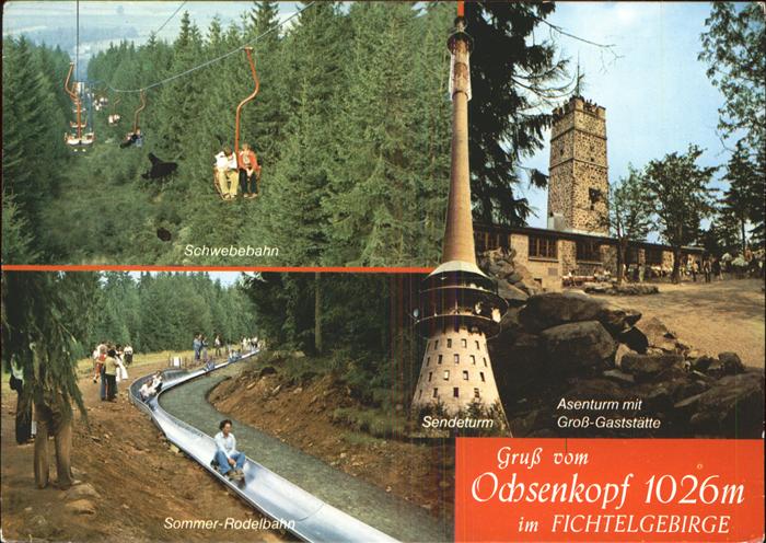 Sessellift Ochsenkopf Rodelbahn Sendeturm Asenturm
