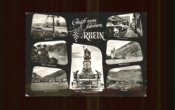 Seilbahn Burg Rheinstein Niederwalddenkmal Dross