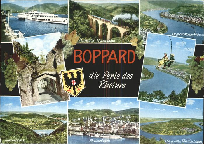 Dampfer Binnenschifffahrt Boppard Sessellift Bingertor Vierseenbl