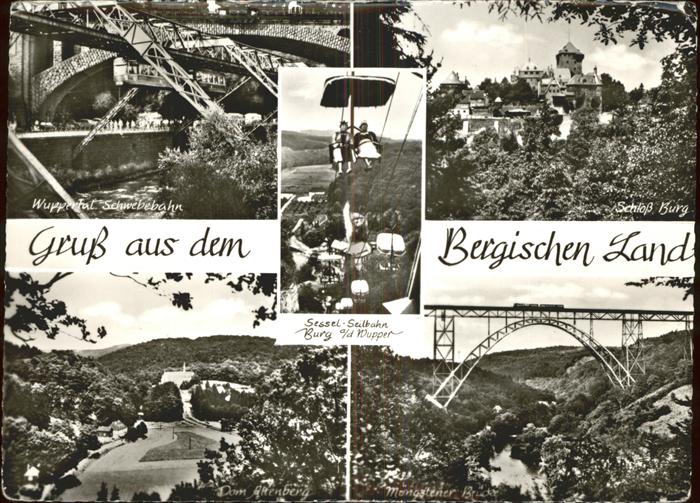 Schwebebahn Sessellift Burg Wupper Mongstener Brück