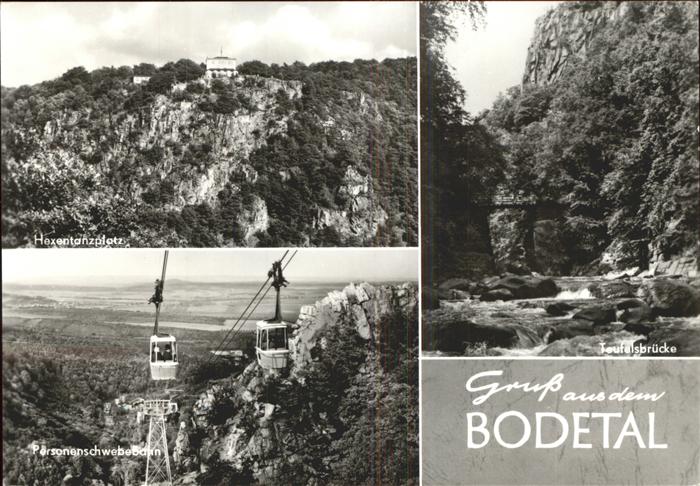 Seilbahn Bodetal Teufelsbrücke Hexentanzplatz
