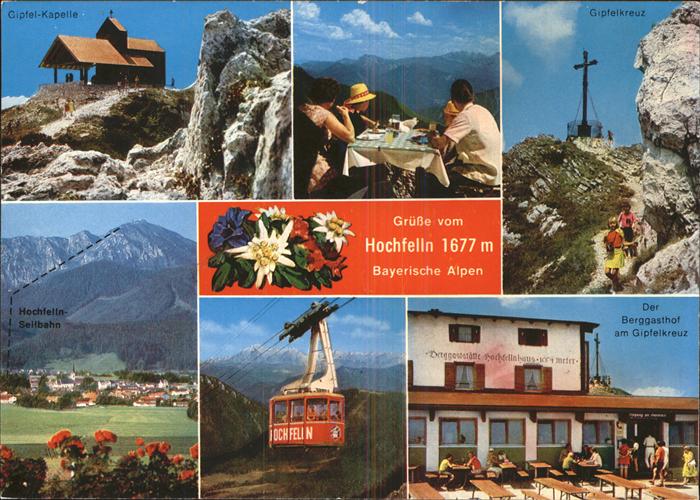 Seilbahn Hochfelln Gipfelkreuz Kapelle