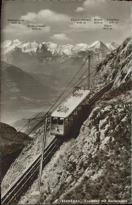 Zahnradbahn Pilatus Eselwand Berneralpen