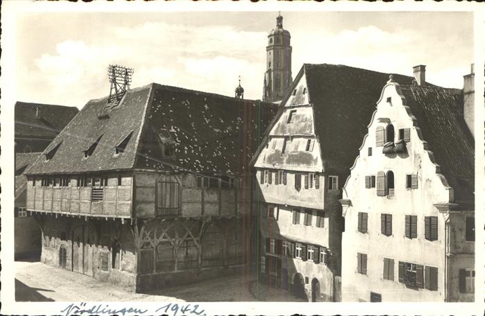 Noerdlingen Das aelteste Kaufhaus Deutschlands Kirchturm