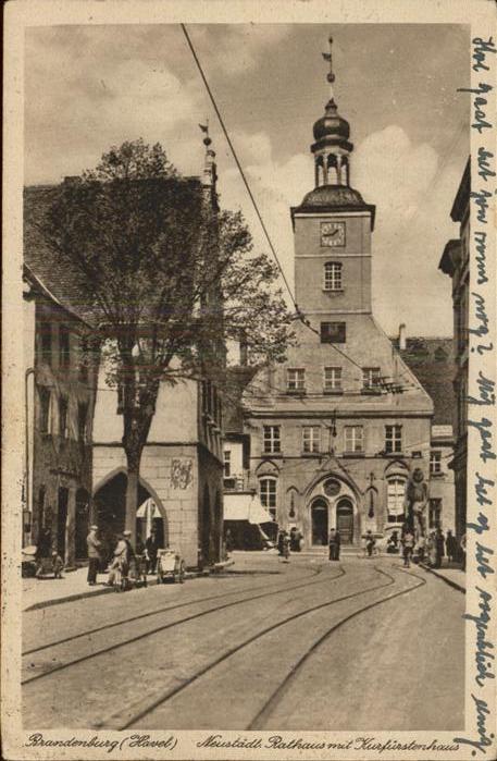 Brandenburg Havel Rathaus Kurfuerstenhaus Roland