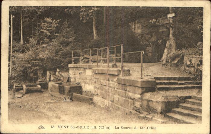 Mont-Sainte-Odile Mont-Ste-Odile La Source de Sainte Odile