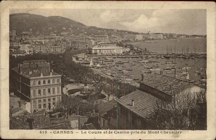Cannes Alpes-Maritimes Le Cours et le Casino pris du Mont Chev