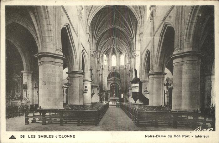 Les Sables-d Olonne Notre Dame du Bon Port Interieur