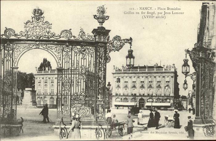 Nancy Lothringen Place Stanislas Grilles en fer forge Je