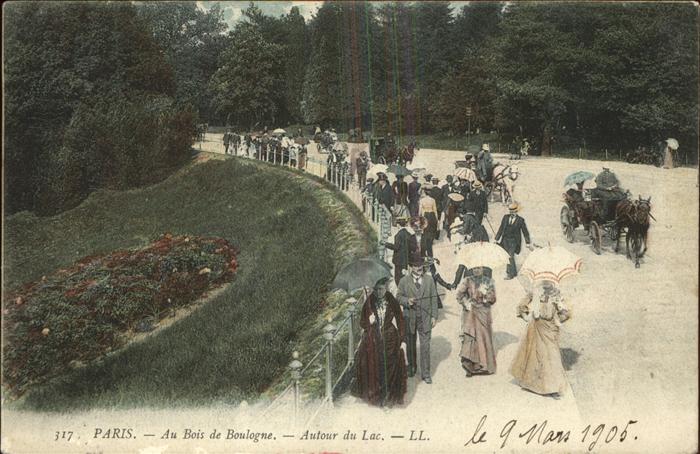 Paris Au Bois de Boulogne Autour du Lac