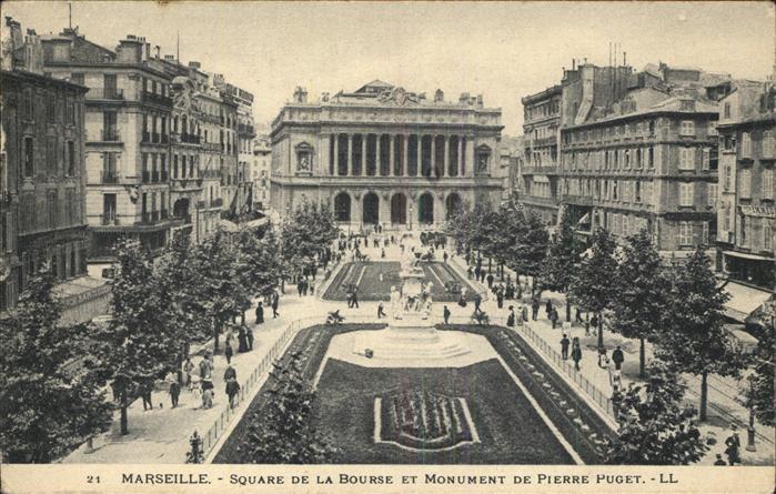 Marseille Bouches-du-Rhone Square de la Bourse Monument de Pierre