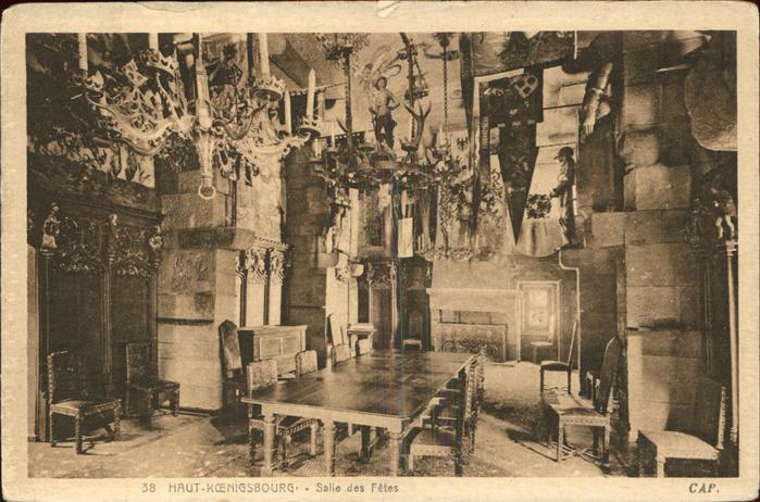 Haut-Koenigsbourg Hohkoenigsburg Chateau Salle des Fetes