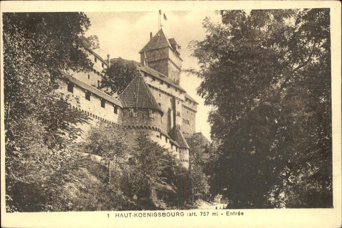 Haut-Koenigsbourg Hohkoenigsburg Chateau Entree