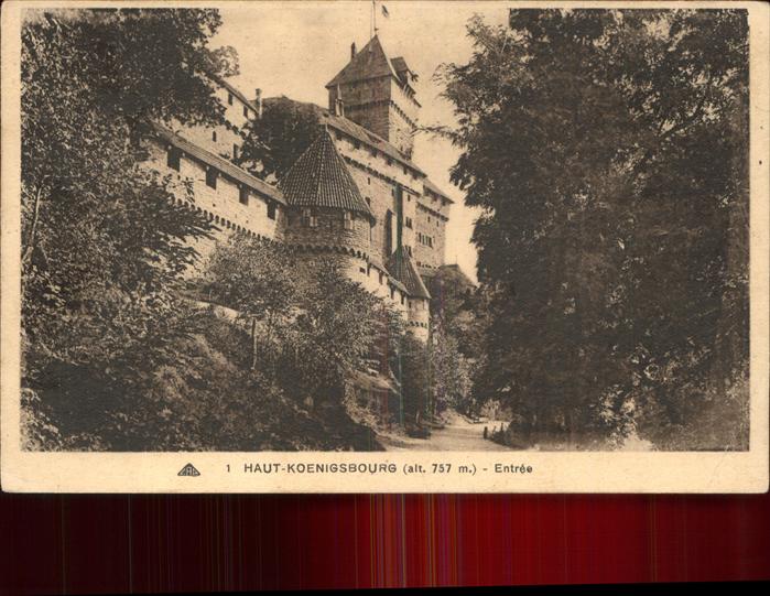 Haut-Koenigsbourg Hohkoenigsburg Chateau Entree