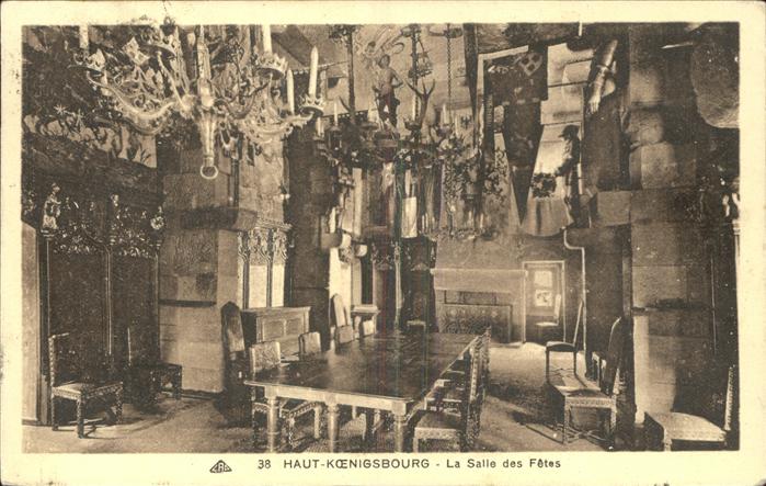 Haut-Koenigsbourg Hohkoenigsburg Chateau Salle des Fetes