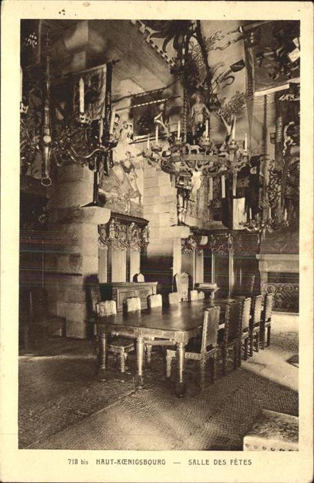 Haut-Koenigsbourg Hohkoenigsburg Chateau Salle des Fetes