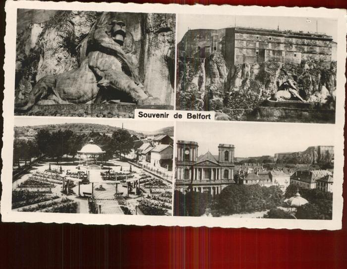 Belfort Alsace Vues partielles Chateau et le Lion