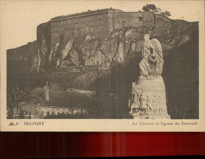 Belfort Alsace Chatea et le Lion Square du Souvenir