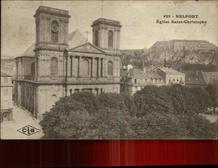 Belfort Alsace Eglise Saint Christophe Chateau