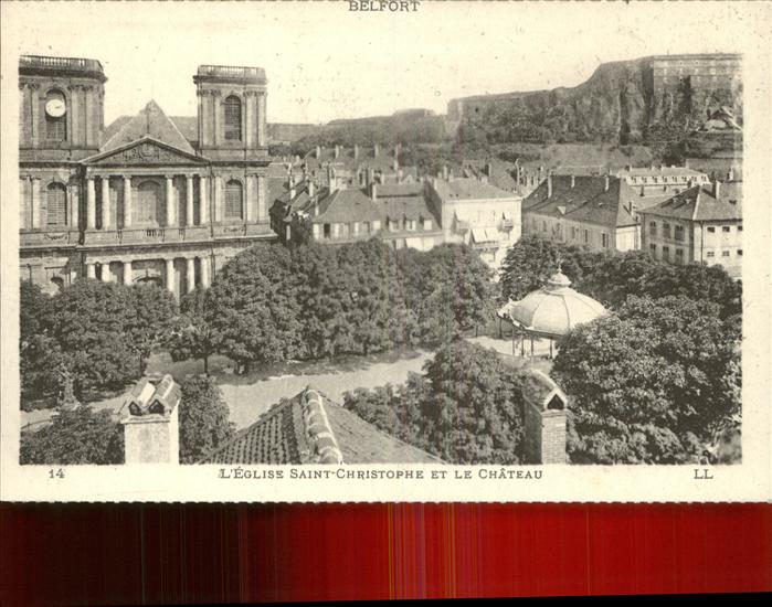 Belfort Alsace Eglise Saint Christophe Chateau et le L
