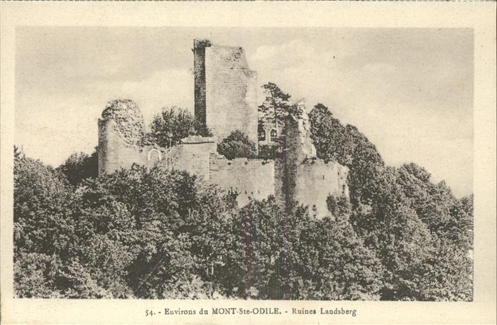 Mont-Sainte-Odile Mont-Ste-Odile Ruines Landsberg