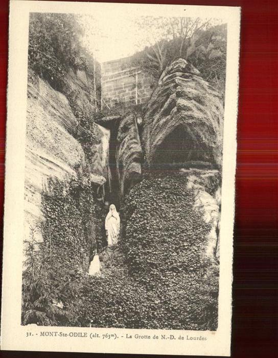 Mont-Sainte-Odile Mont-Ste-Odile Grotte de Notre Dame de Lourdes