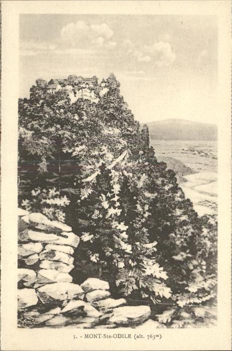 Mont-Ste-Odile Mont-Sainte-Odile Vue generale Couvent