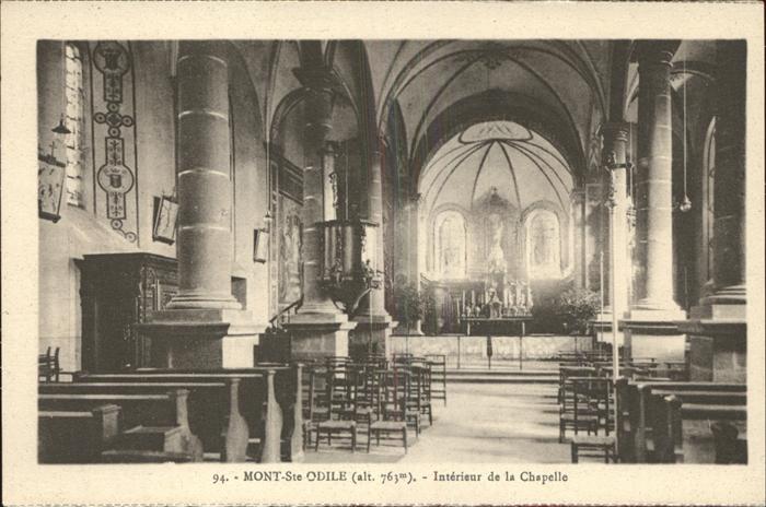 Mont-Ste-Odile Mont-Sainte-Odile Interieur de la Chapelle