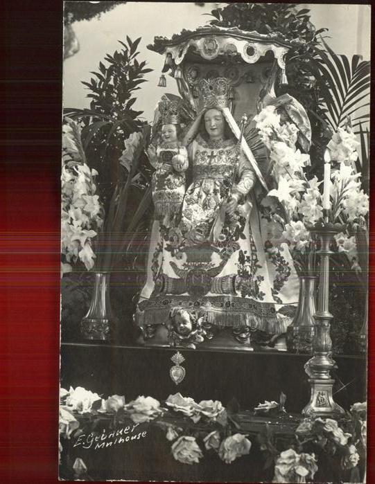 Mulhouse Muehlhausen Gnadenbild Heilige Mutter in Stein