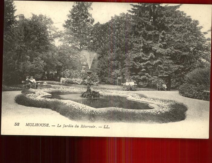 Mulhouse Muehlhausen Jardin du Reservoir fontaine