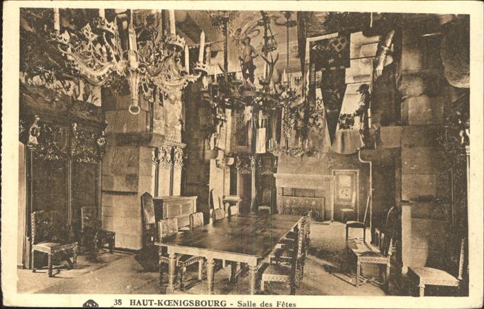 Haut-Koenigsbourg Hohkoenigsburg Chateau Salle des Fetes