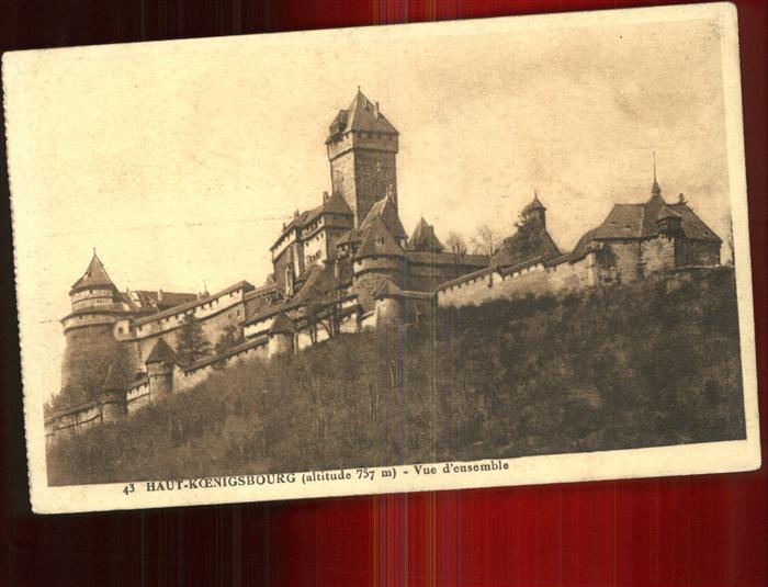 Haut-Koenigsbourg Hohkoenigsburg Chateau vue d_ensemble Schloss