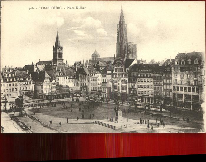 Strasbourg Alsace Place Kleber eglise Münster Monument