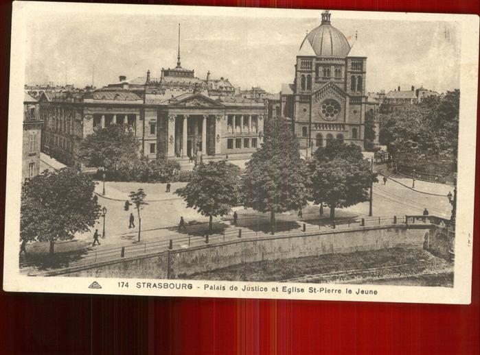 Strasbourg Alsace Palais de Justice Eglise St. Pierre le