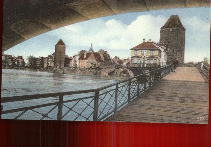 Strasbourg Alsace Partie bei den gedeckten Brücken