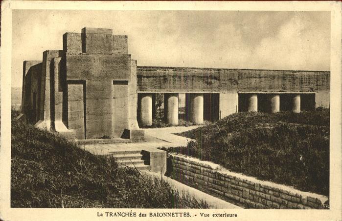 Verdun Meuse Tranchee des Baionnettes vue exterieure
