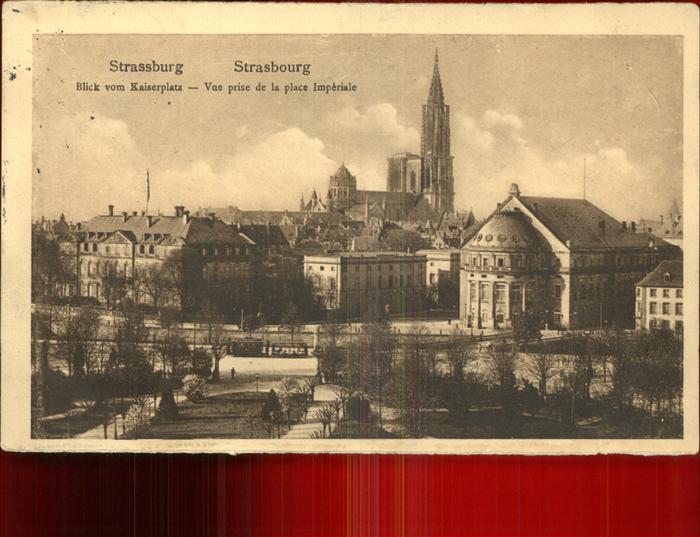 Strasbourg Alsace Vue prise de la place Imperiale Kaiserp