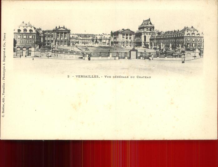 Versailles Yvelines Vue generale du chateau Schloss