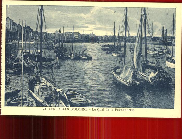 Les Sables-d Olonne Quai de la Poissonnerie Fischereihafen