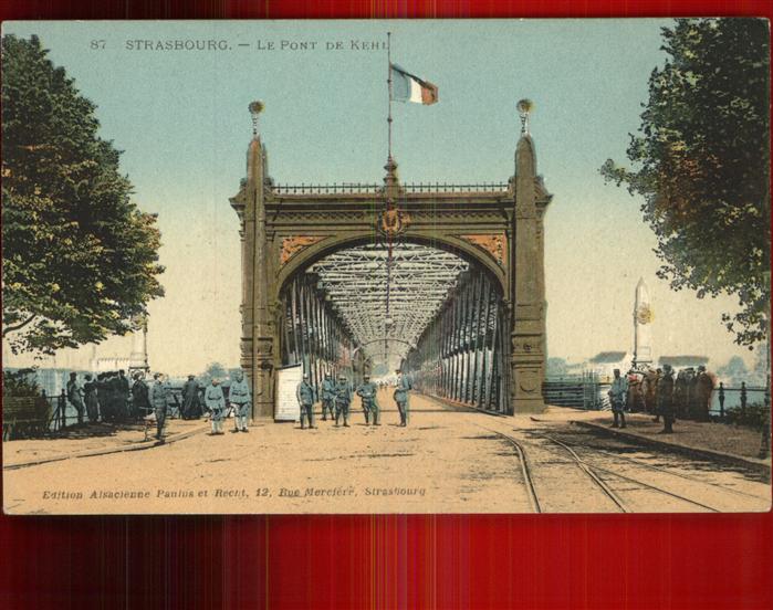 Strasbourg Alsace La Garde du Pont du Kehl Rhin