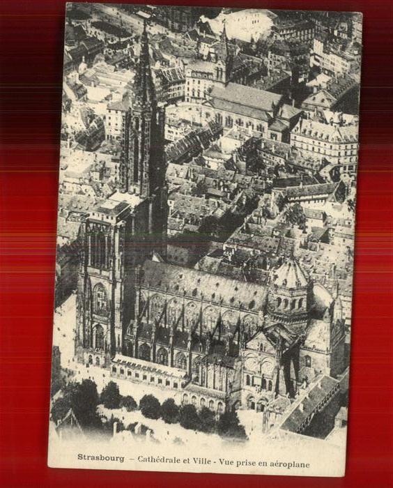 Strasbourg Alsace Cathedrale et Ville vue aerienne Münste