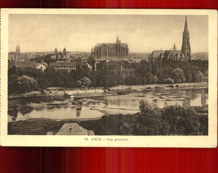 Metz  57 Moselle Vue generale Cathedrale