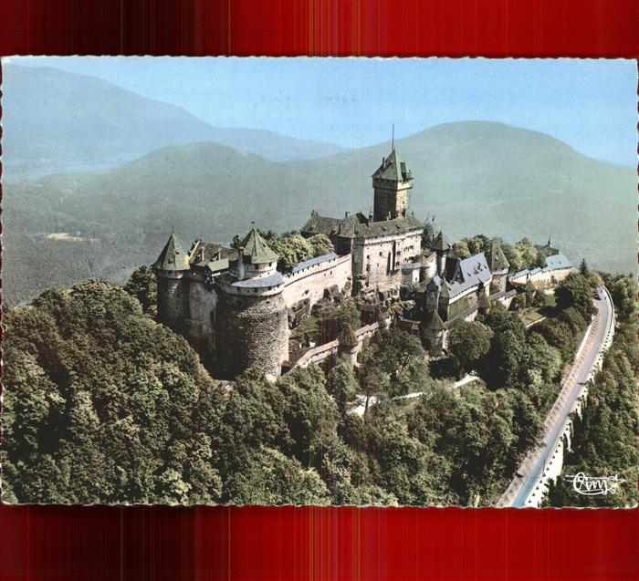 Haut-Koenigsbourg Hohkoenigsburg Chateau vue aerienne