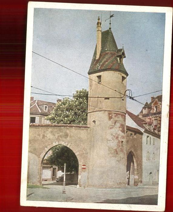 Mulhouse Muehlhausen Bollwerk Bastion du XIVe siecle