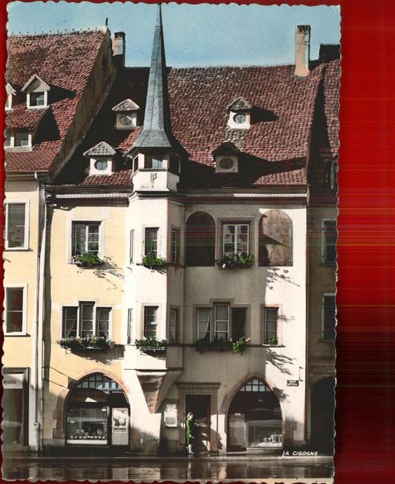 Mulhouse Muehlhausen Vieille maison Place de la Reunion