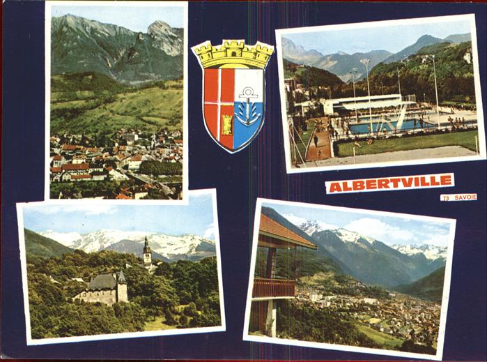 Albertville Savoie Vue d_ensemble piscine Alpes Wappen