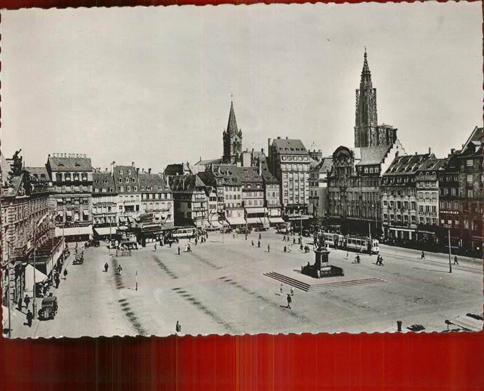 Strasbourg Alsace Place Kleber Monument Cathedrale tram